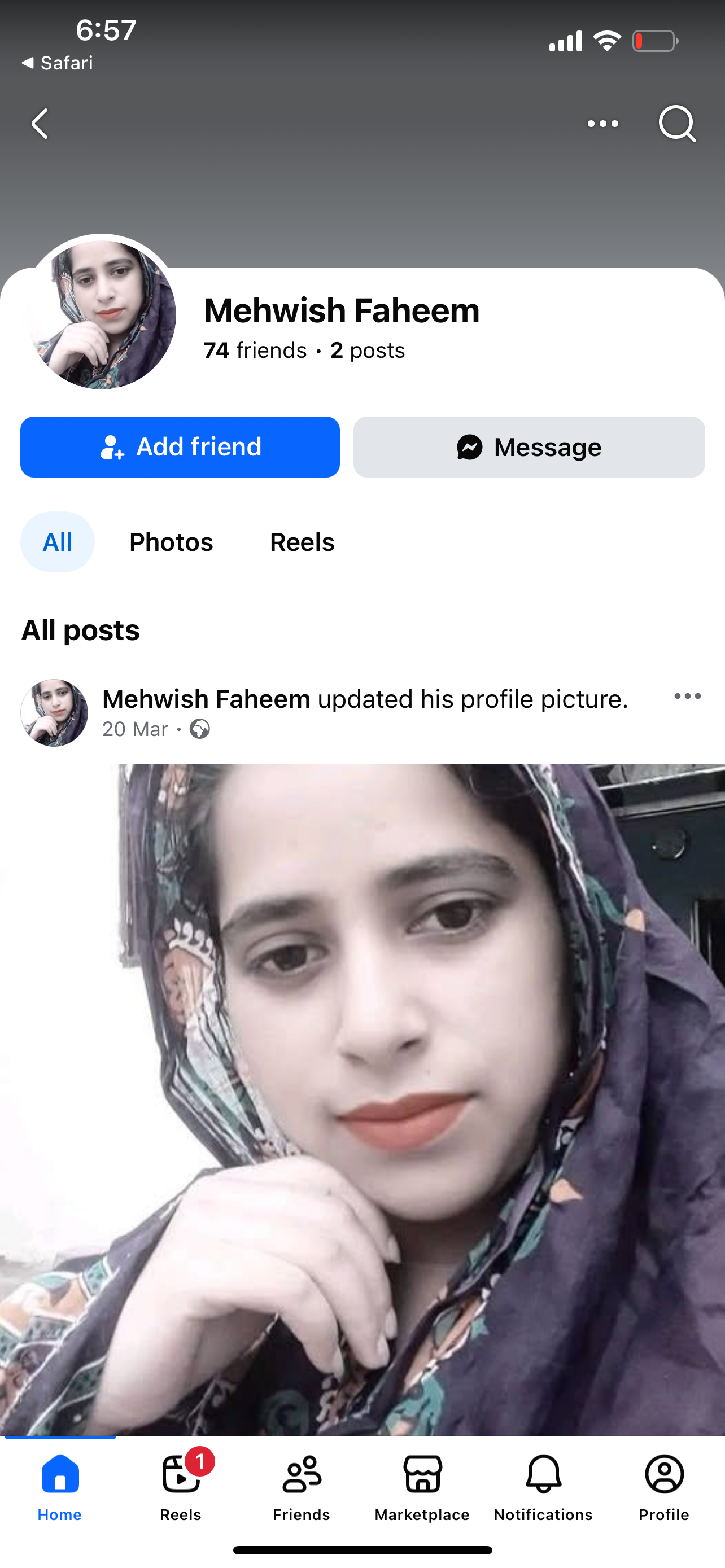 Old Indian Facebook