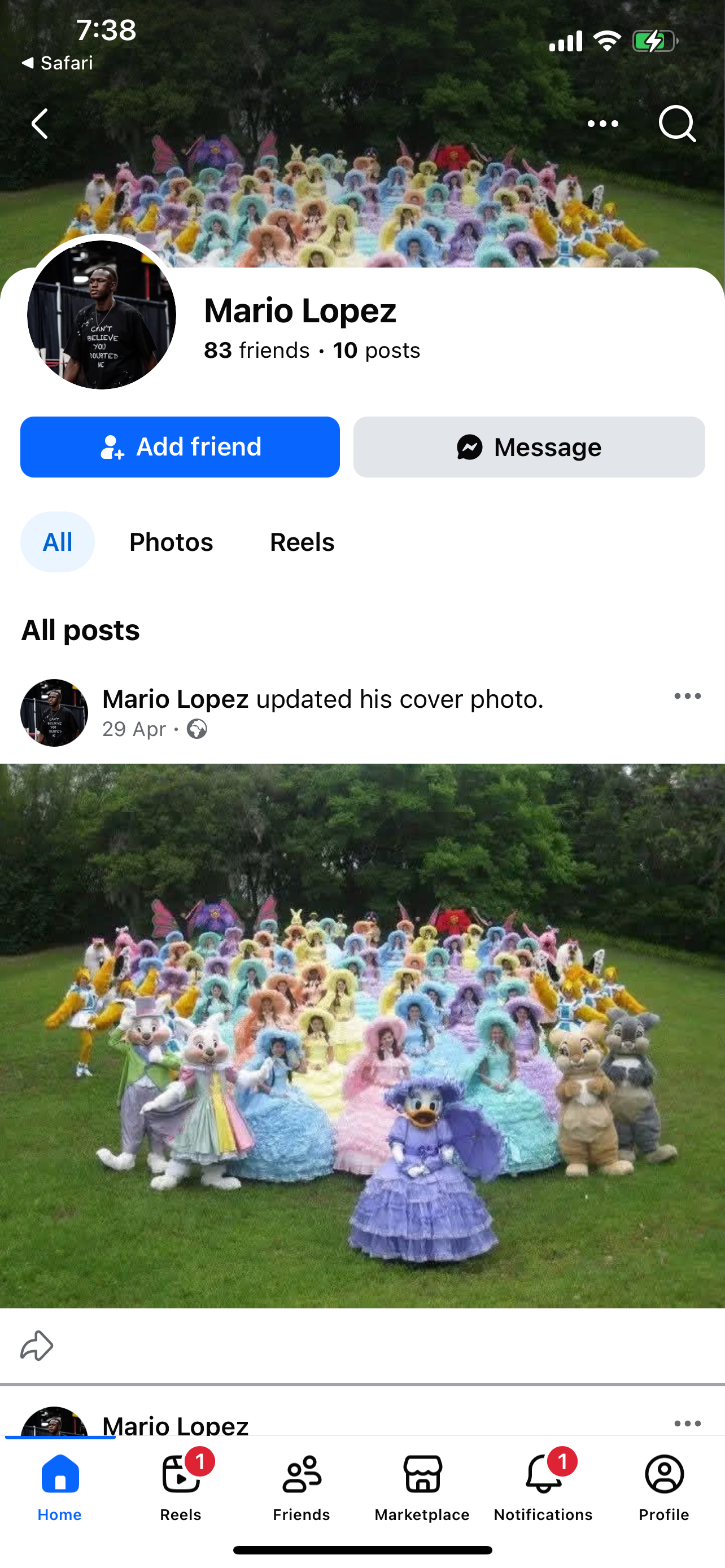 USA Facebook that switch