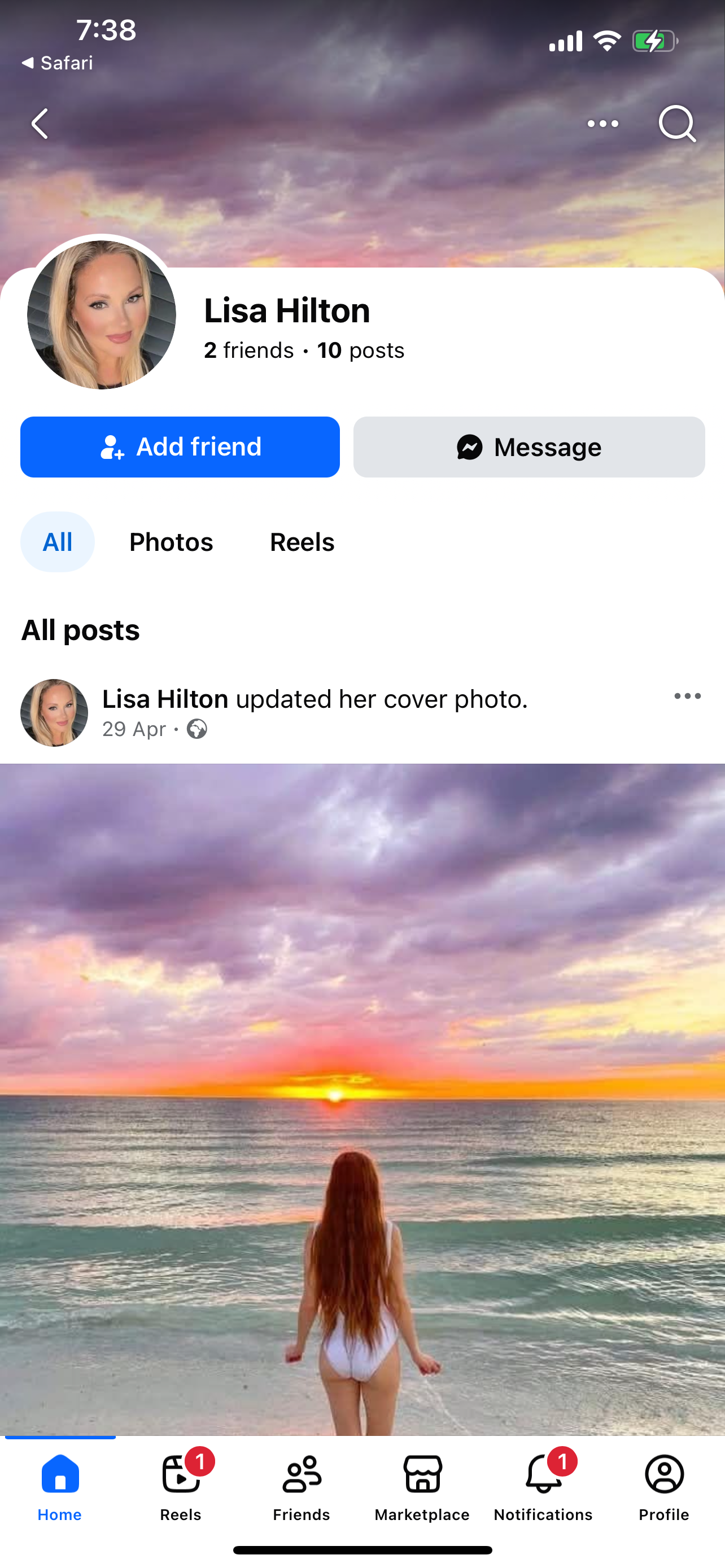 USA Facebook that create page or switch