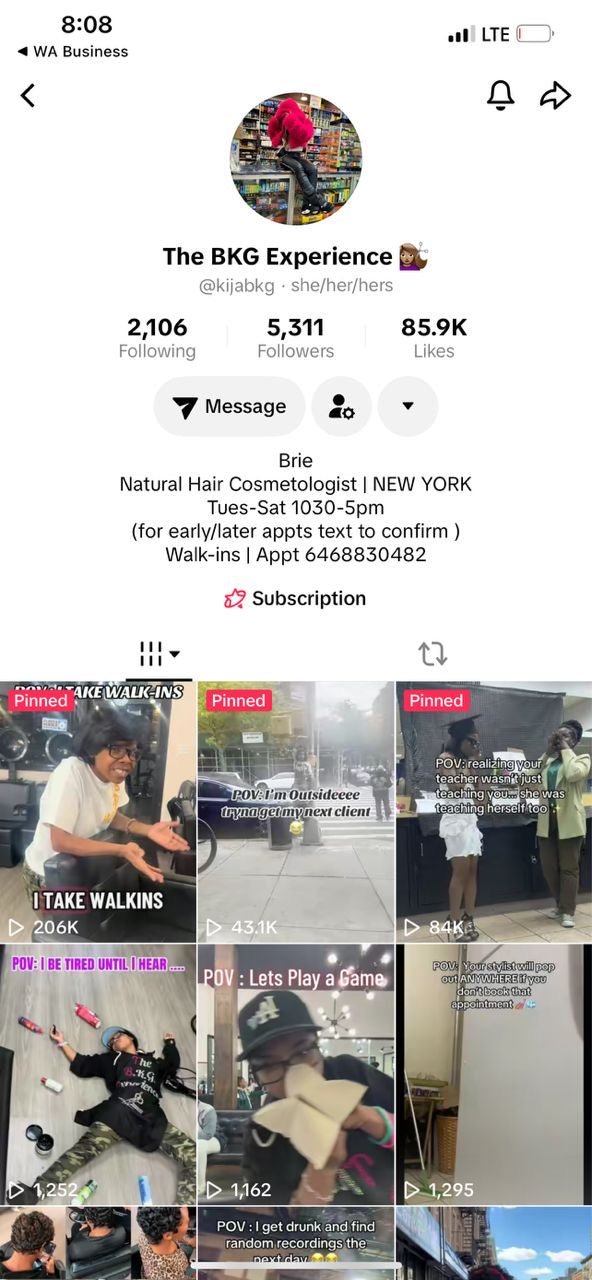 TikTok 5k followers
