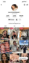 TikTok account 2k followers