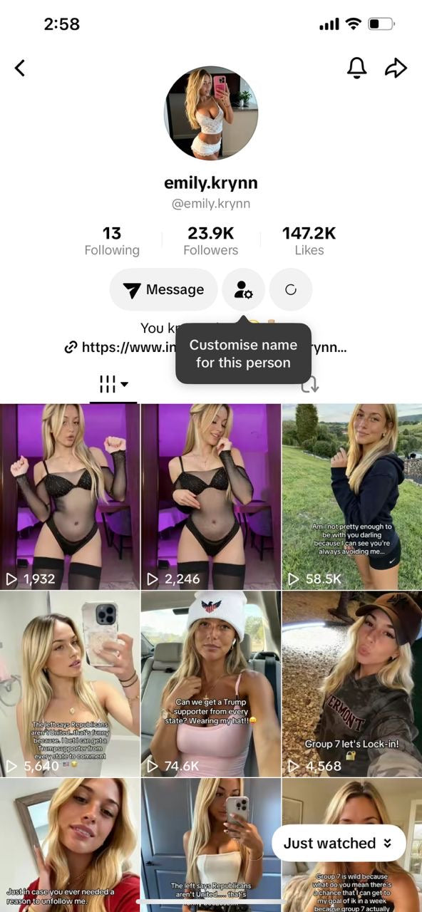 Uk TikTok 23k followers