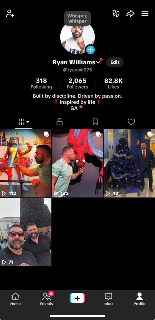 TikTok account 2k followers