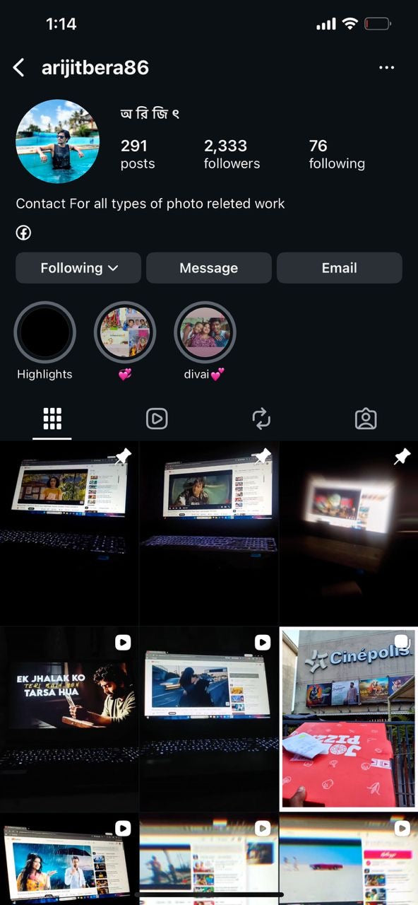 Instagram account 2k followers