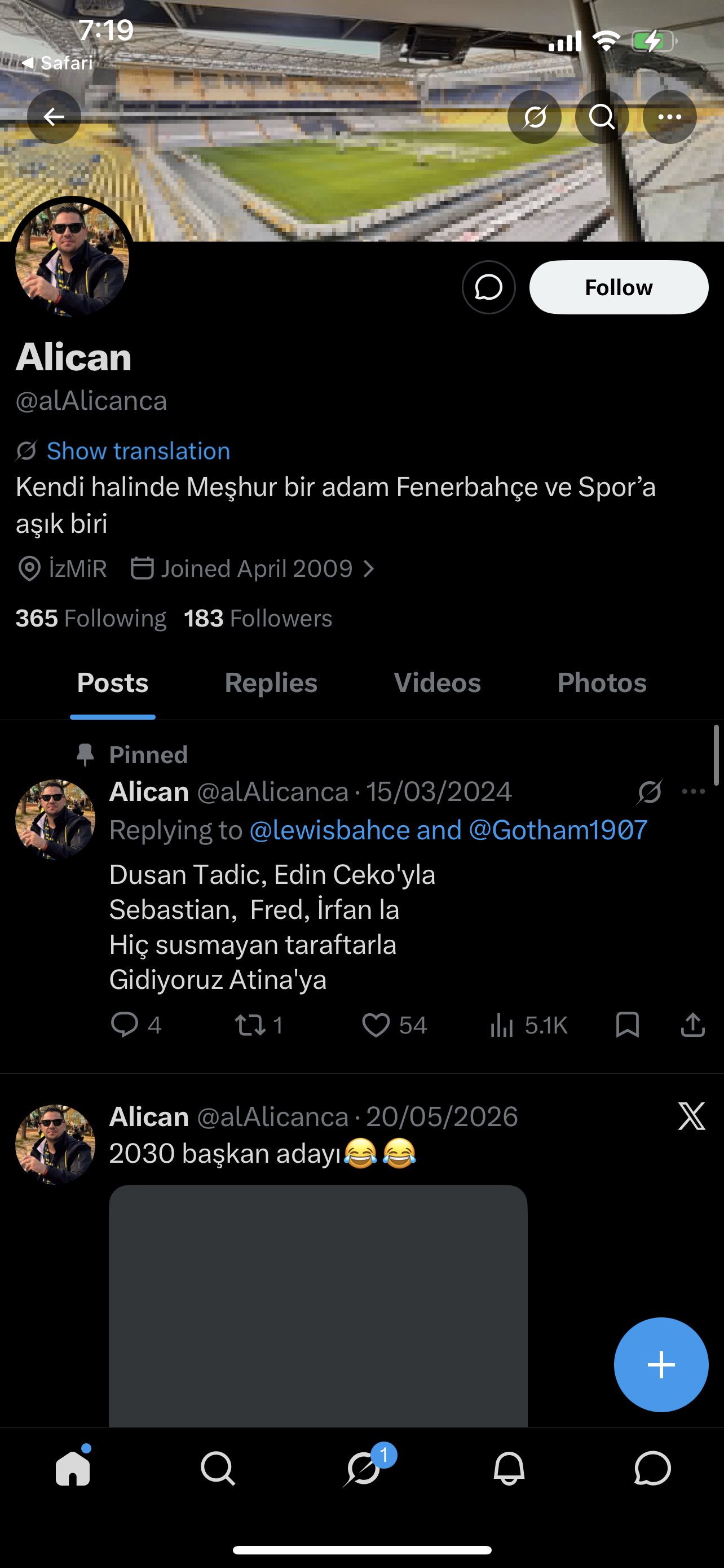 X 180 followers