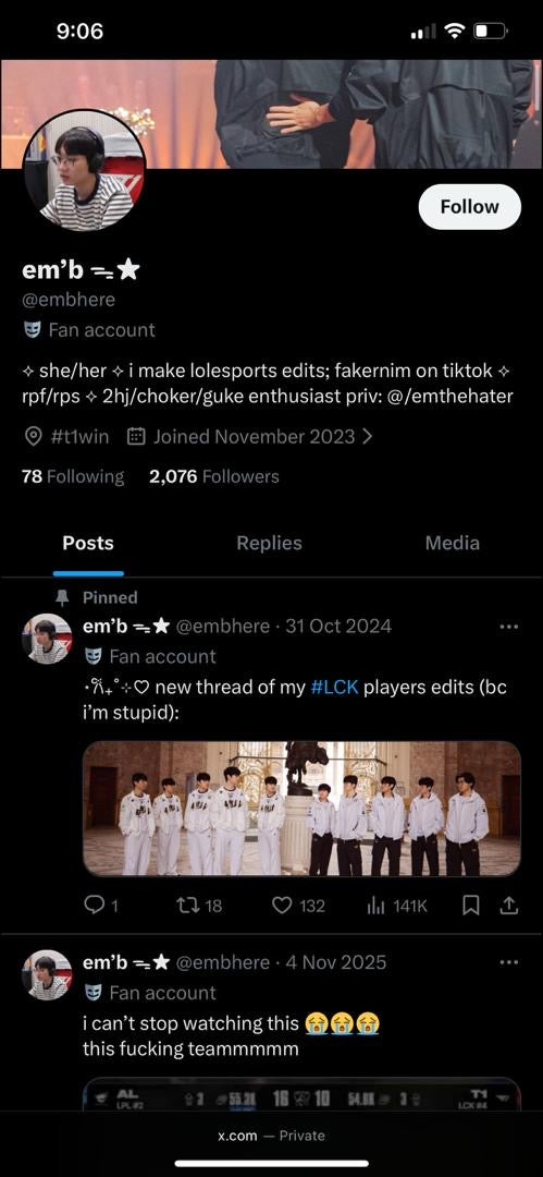 X 2k followers