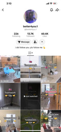 TikTok account 13k followers