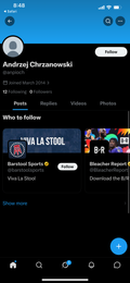X account few followers